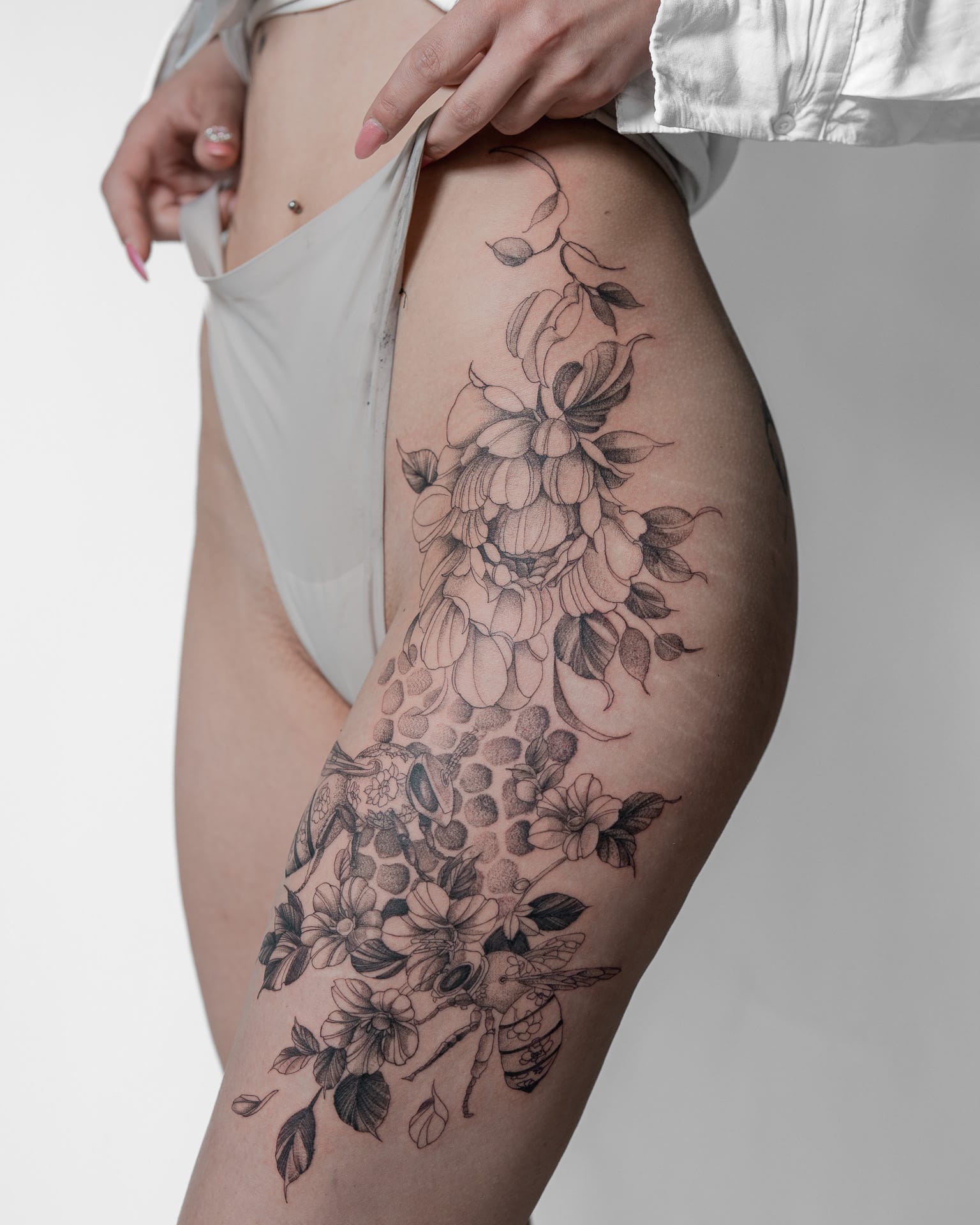 Fine line tattoo — selected work